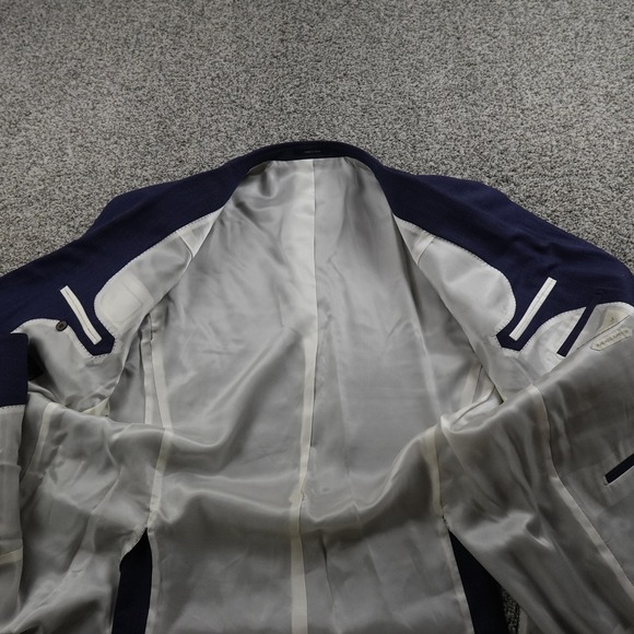 Suitsupply Napoli Blazer Mens 46 Blue Wool Sport Coat Jacket Reda Super 110s - Picture 4 of 16